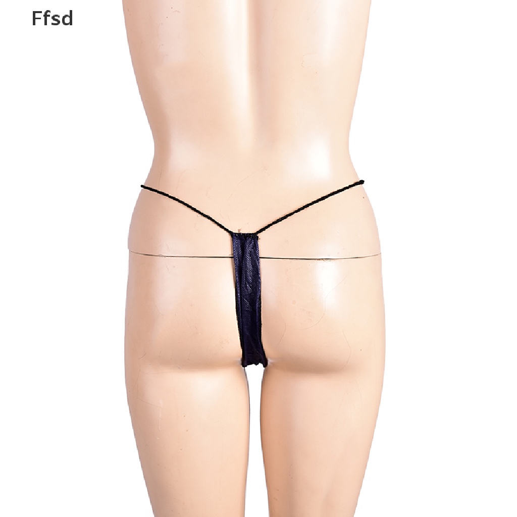 {Ffsd} Set 10 Quần Lót Chữ T Lọt Khe Hở Lưng Dùng Một Lần Cho Spa / Du Lịch Nóng Bỏng