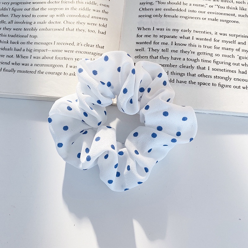 Dây cột thun buộc tóc scrunchies nhiều màu sắc nữ tính phong cách Hàn Quốc