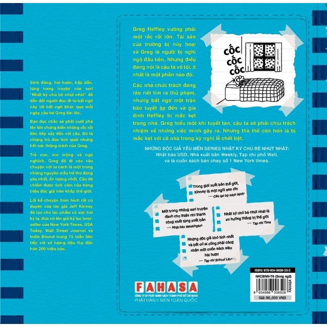 Sách - Song Ngữ Việt - Anh - Diary Of A Wimpy Kid  - Nhật Ký Chú Bé Nhút Nhát: Mắc Kẹt - Cabin Fever