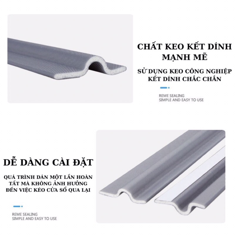 RON CHẶN KHE CỬA ĐA NĂNG Chống Gió Lùa, Ngăn Côn Trùng, Giảm Tiếng Ồn 4.8