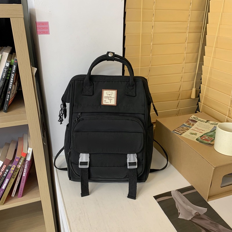 Ba Lô Đi Học Phong Cách Harajuku Trọng Lượng Nhẹ Đơn Giản Dành Cho Nữ Sinh Trung Học