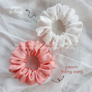Cột tóc vải LACIBEL scrunchies, buộc tóc vải lụa mềm mịn