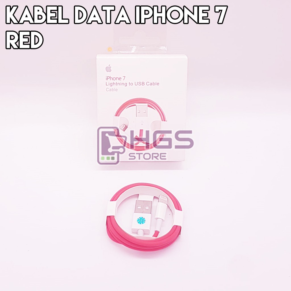 Dây Cáp Sạc Truyền Dữ Liệu Màu Đỏ Cho Iphone 6 / 6s / 7 / 7 + / 8 / Xr / Xs Max