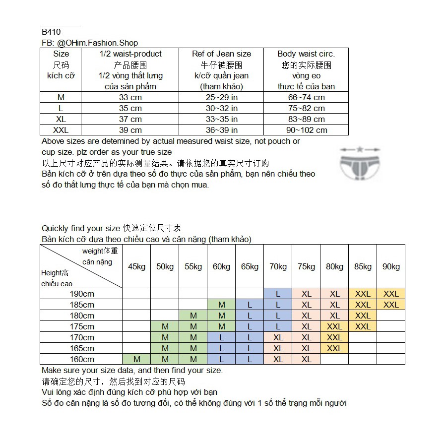 Quần lót nam - thun lạnh siêu mỏng B410