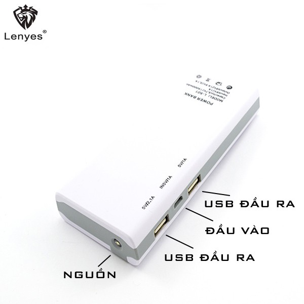 Pin Sạc Cao Cấp – Pin Sạc Dự Phòng Lenyes L501 - 10000mAh