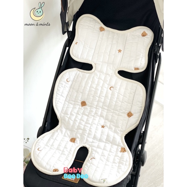 Lót xe đẩy 3D thoáng khí cho bé Moon&Mints, chất liệu siêu thoáng mát