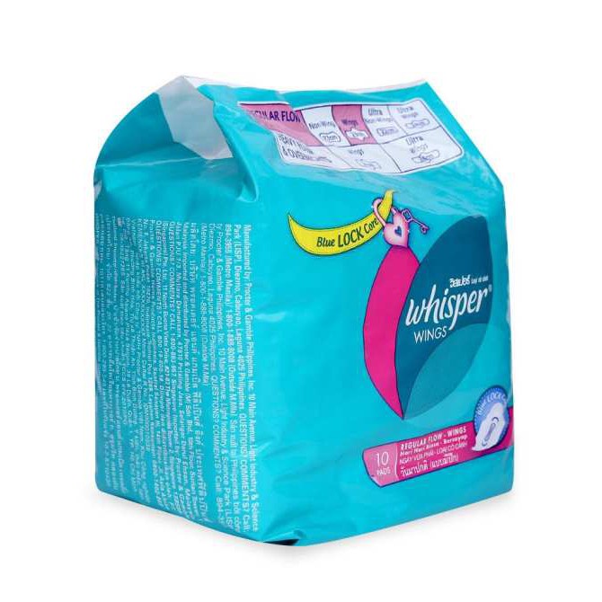Băng vệ sinh Whisper Wings cho ngày vừa 23cm (10 miếng)