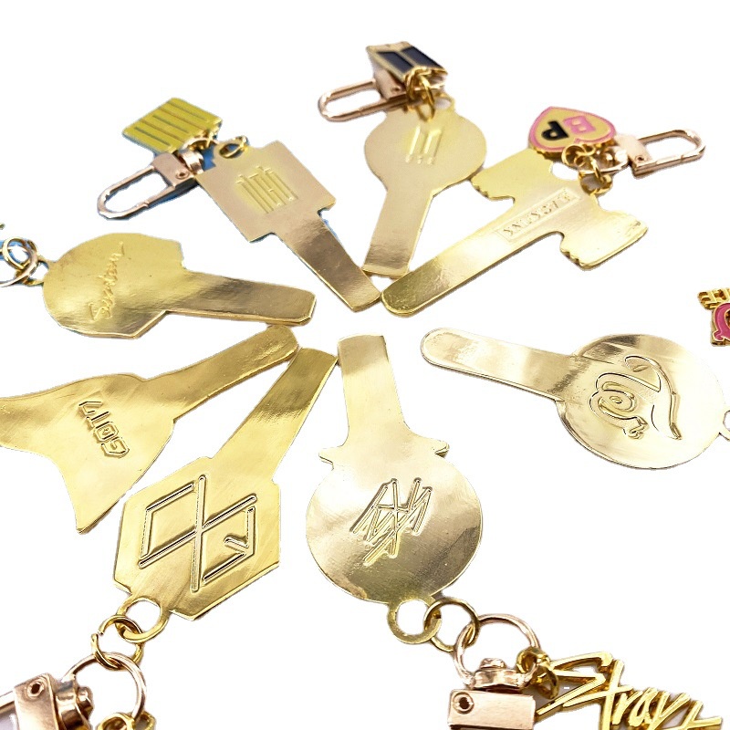 Móc khóa kim loại hình nhóm nhạc BTS BLACKPINK NCT TWICE GOT7 EX SEVENTEEN STRAYKIDS