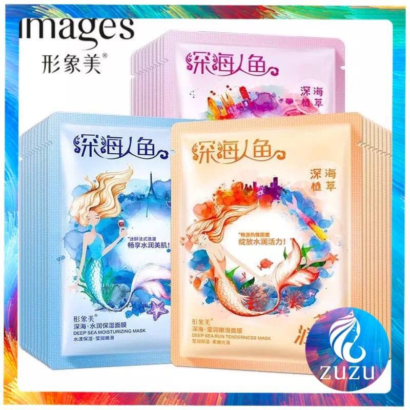 N10 Mặt nạ giấy, Mặt nạ nàng tiên cá Nội Địa dưỡng ẩm làm sạch sâu