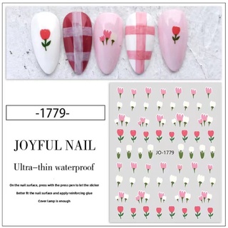 sticker mẫu hoa trang trí dán móng tay nail