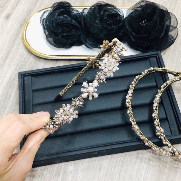 Bờm tóc đính đá hoa tuyết VIP sang chảnh Mã TT-8