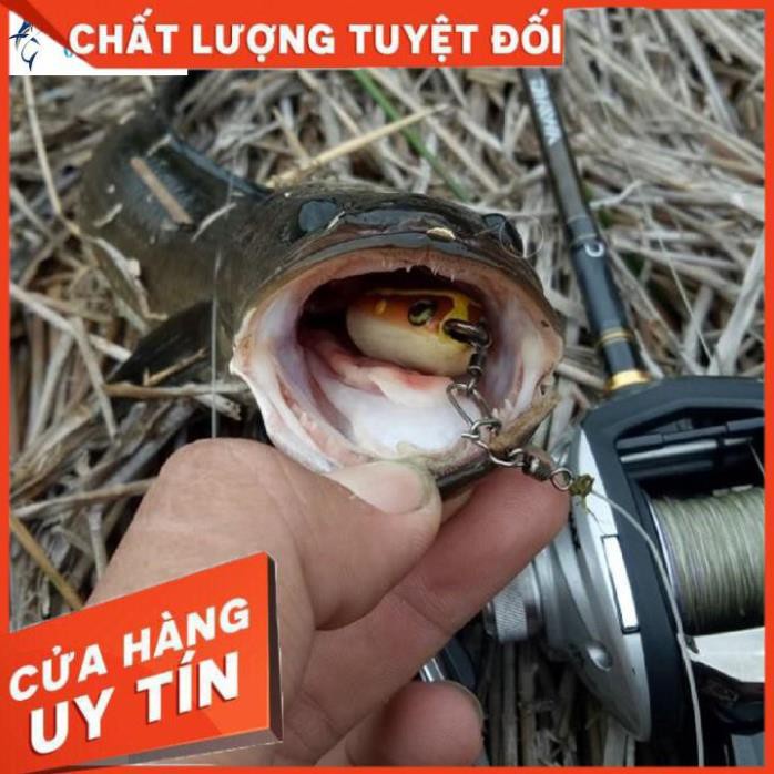 [ XẢ HÀNG ] [Made in Thái Lan] mồi câu cá lóc mồi câu cá lóc Frog Toon V1 Thái Lan