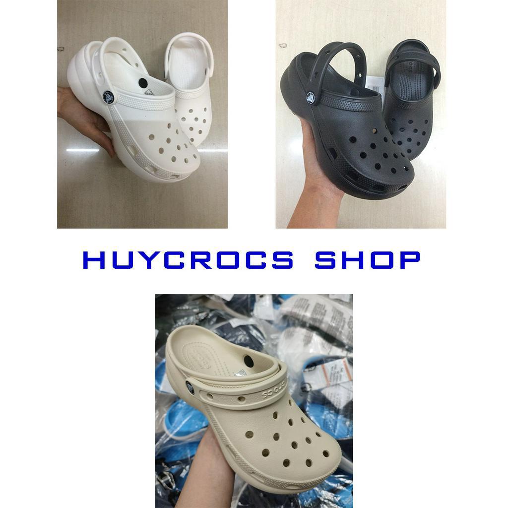Sục nhựa Nữ CROCS CLASSIC trơn, sục đế cao 6cm tôn dáng, siêu bền, siêu nhẹ, thoáng khí, đi mưa thoải mái