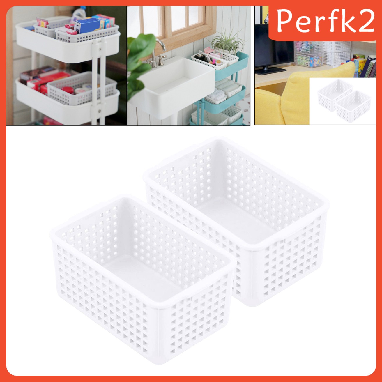 Set 2 Giỏ Mini Tỉ Lệ 1: 12 Trang Trí Nhà Búp Bê