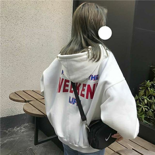 (Order) Áo hoodie nữ, áo nỉ, ulzzang style, sẵn màu đen