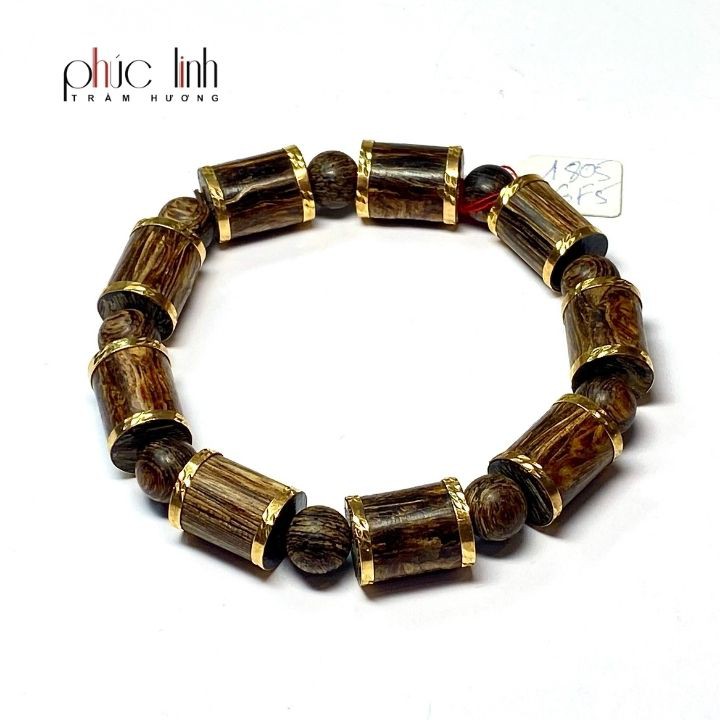 Vòng Trầm Bọc Vàng 6.5 phân PHÚC LINH