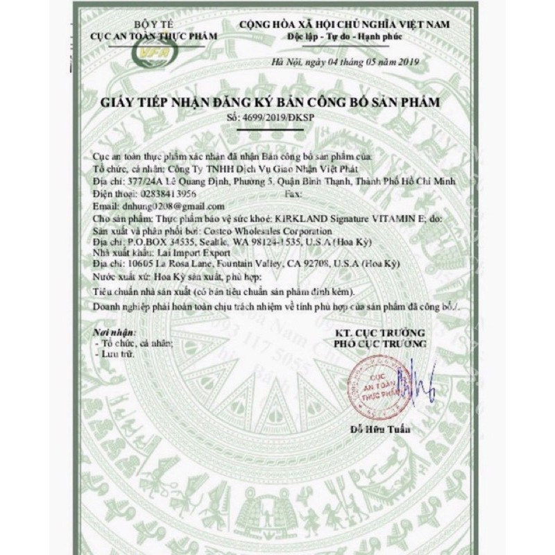 Viên uống Vitamin E Kirkland 500 viên của MỸ | BigBuy360 - bigbuy360.vn