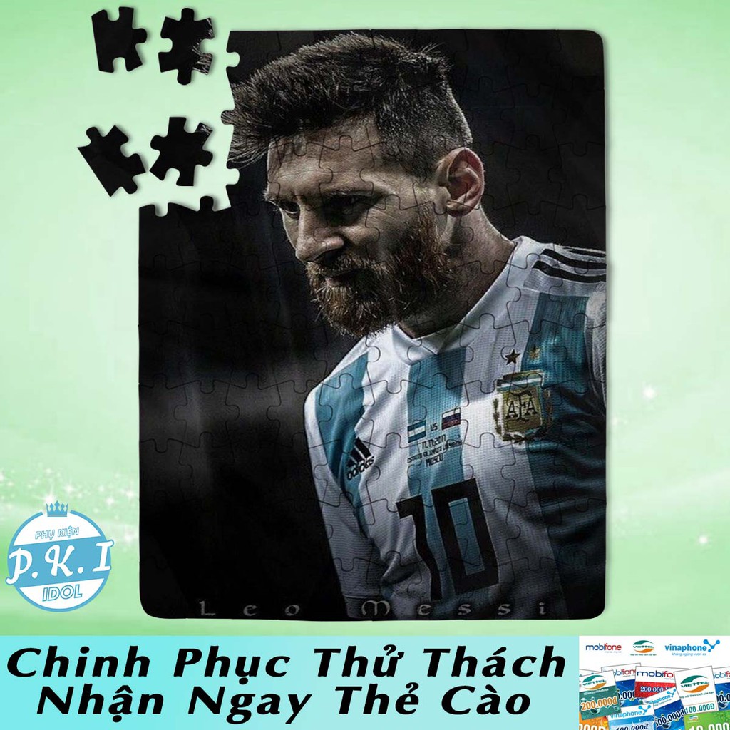 QUÀ TẶNG THỂ THAO - Xếp Hình Puzzle Lionel Messi - Tặng Thẻ Cào Cho Khách Chinh Phục Được