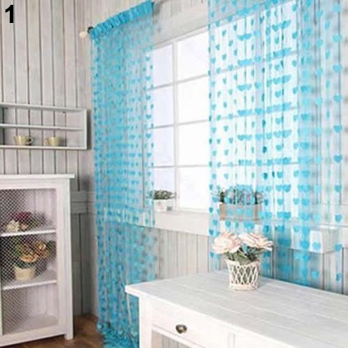 rèm cửa sổ Dây Tua Rua Hình Trái Tim Thời Trang D17 1x2m