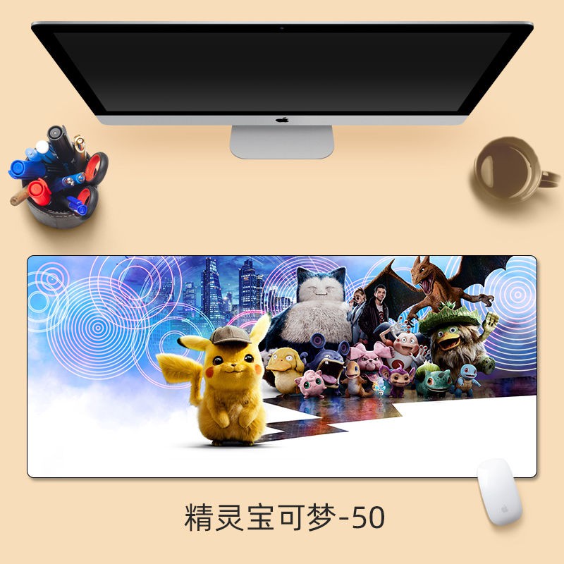 Lót ChuộT + BàN PhíM Cỡ LớN In HìNh Pikachu Pokemon ĐộC ĐáO 700x300