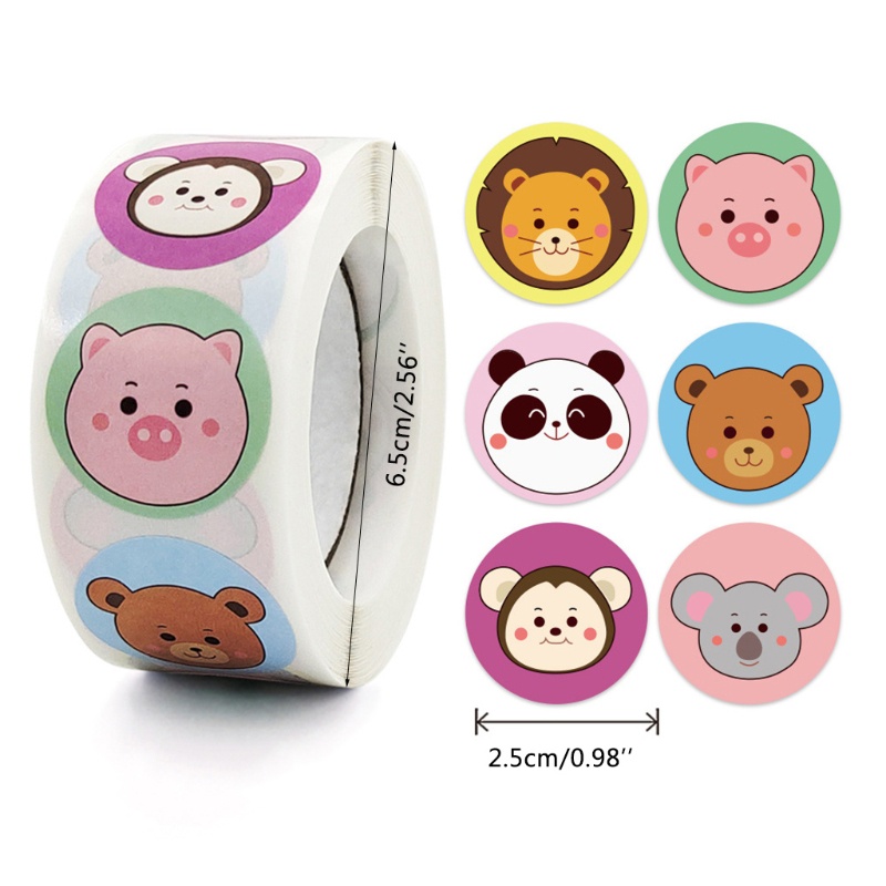 Bộ 500 miếng dán hình động vật trong sở thú cho bé