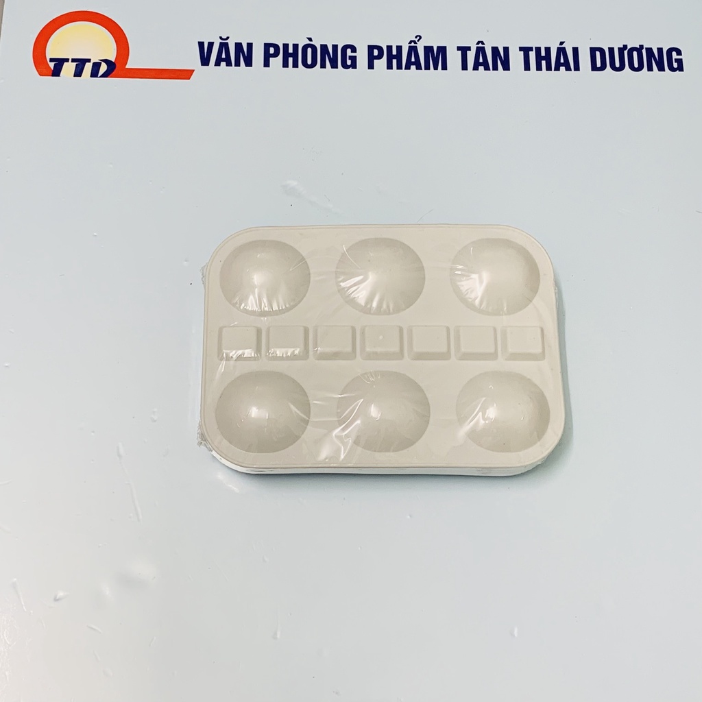 Combo 10 Khay Pha Màu - Khay Vẽ Màu Nước 13 Ô