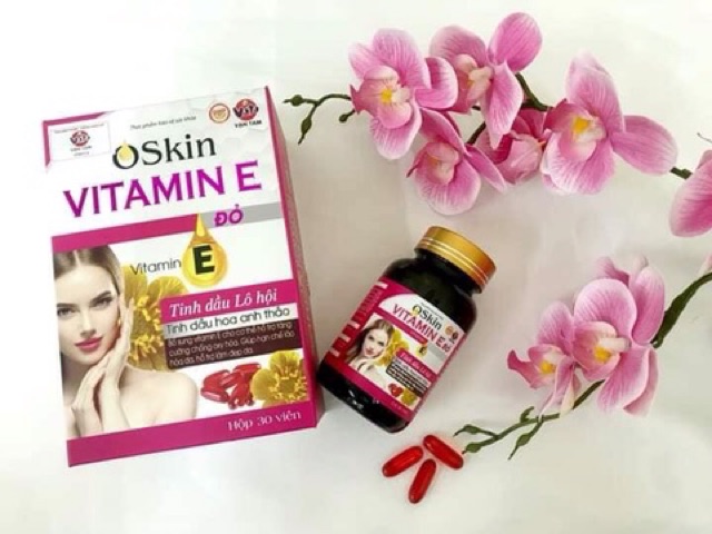 Vitamin E đỏ ( Oskin vitamin E ) lọ 30 viên