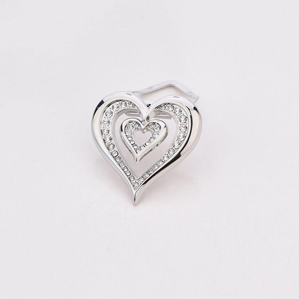 Ghim Cài Khăn Choàng Lụa Họa Tiết Hình Học Ngọt Ngào Cho Nữ|Khóa Cài Khăn Quàng Cổ Hình Trái Tim Xinh Xắn