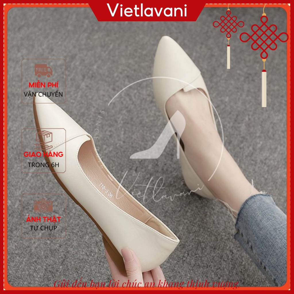Giày Bệt Nữ Da Mềm Chuẩn Form Hàng VNXK - MÃ XKB2