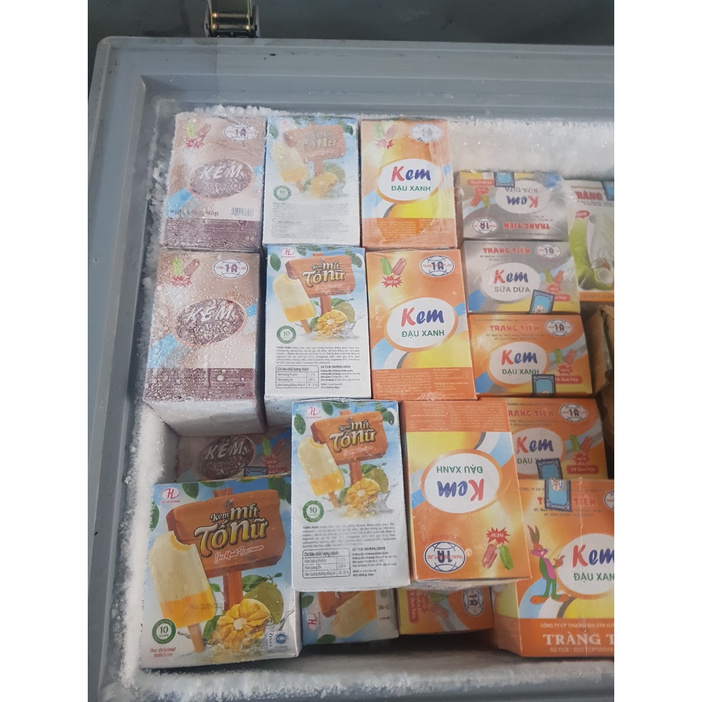 Hộp 10 cây kem tràng tiền rê - thương hiệu Hùng Linh kem ngon của người Việt