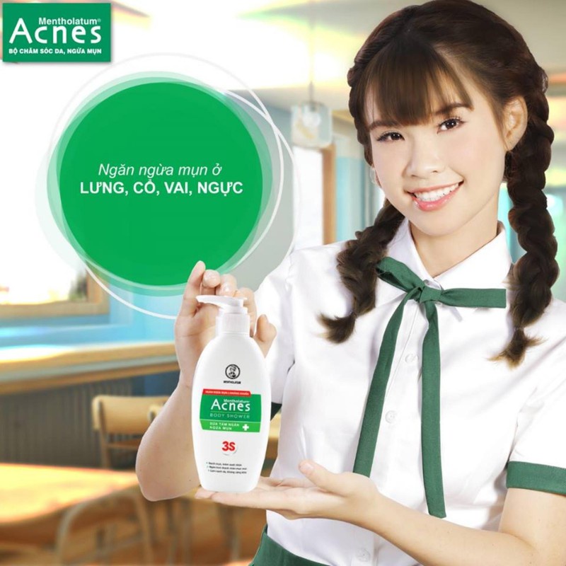 Sữa tắm Acnes Body Shower 3S- Hỗ trợ làm sạch da, ngăn ngừa mụn, sạch mụn, da mịn màng