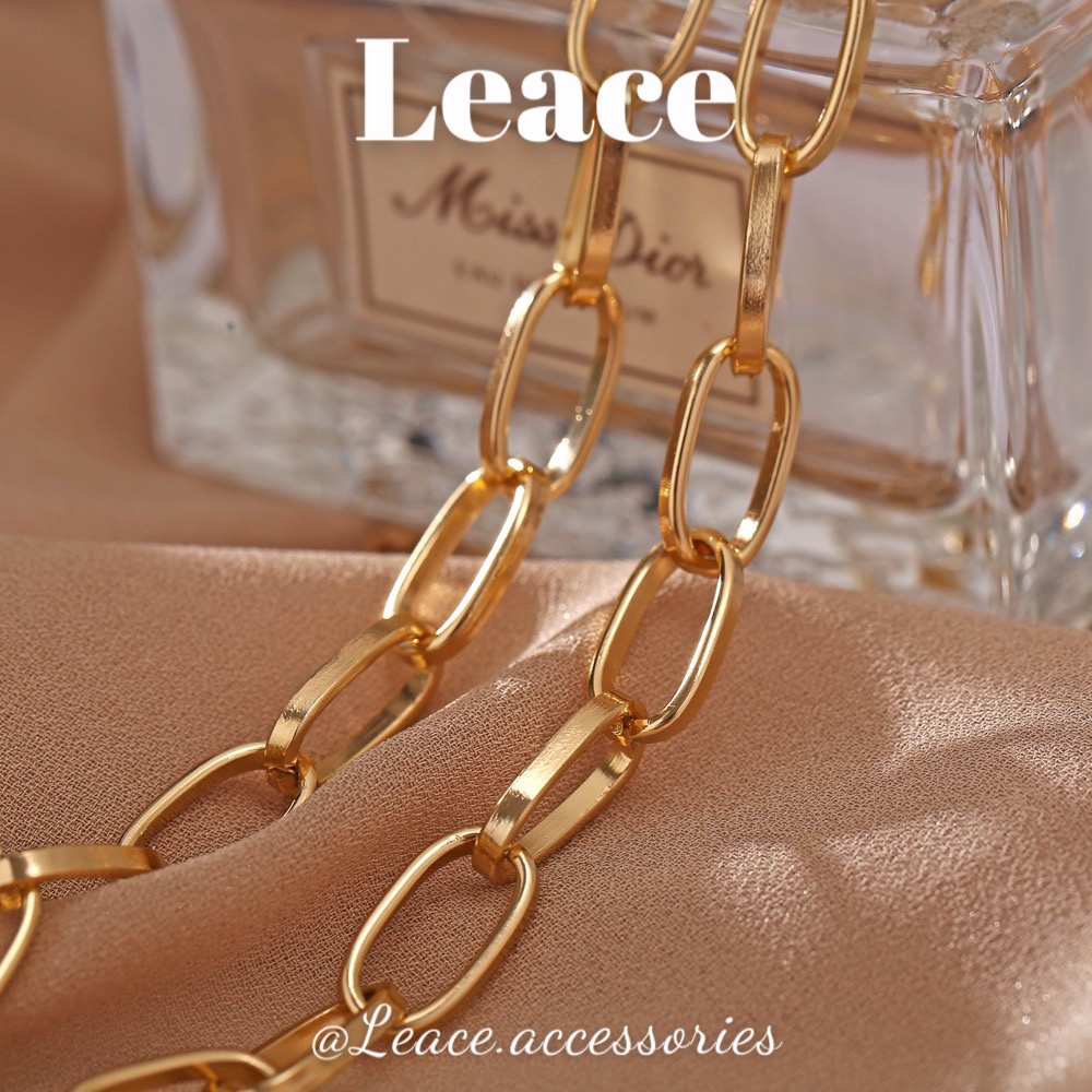 Dây chuyền, vòng cổ hợp kim xích rỗng thời trang cá tính NL002 Leace.accessories