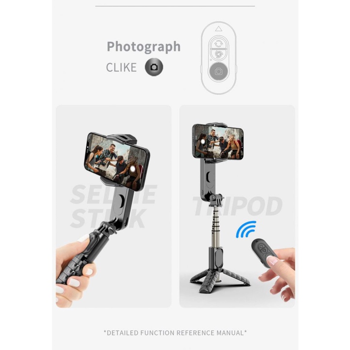 Gậy Tự Sướng Bluetooth q09 Mini Cầm Tay Chống Rung Có Đèn Có Thể Tháo Rời
