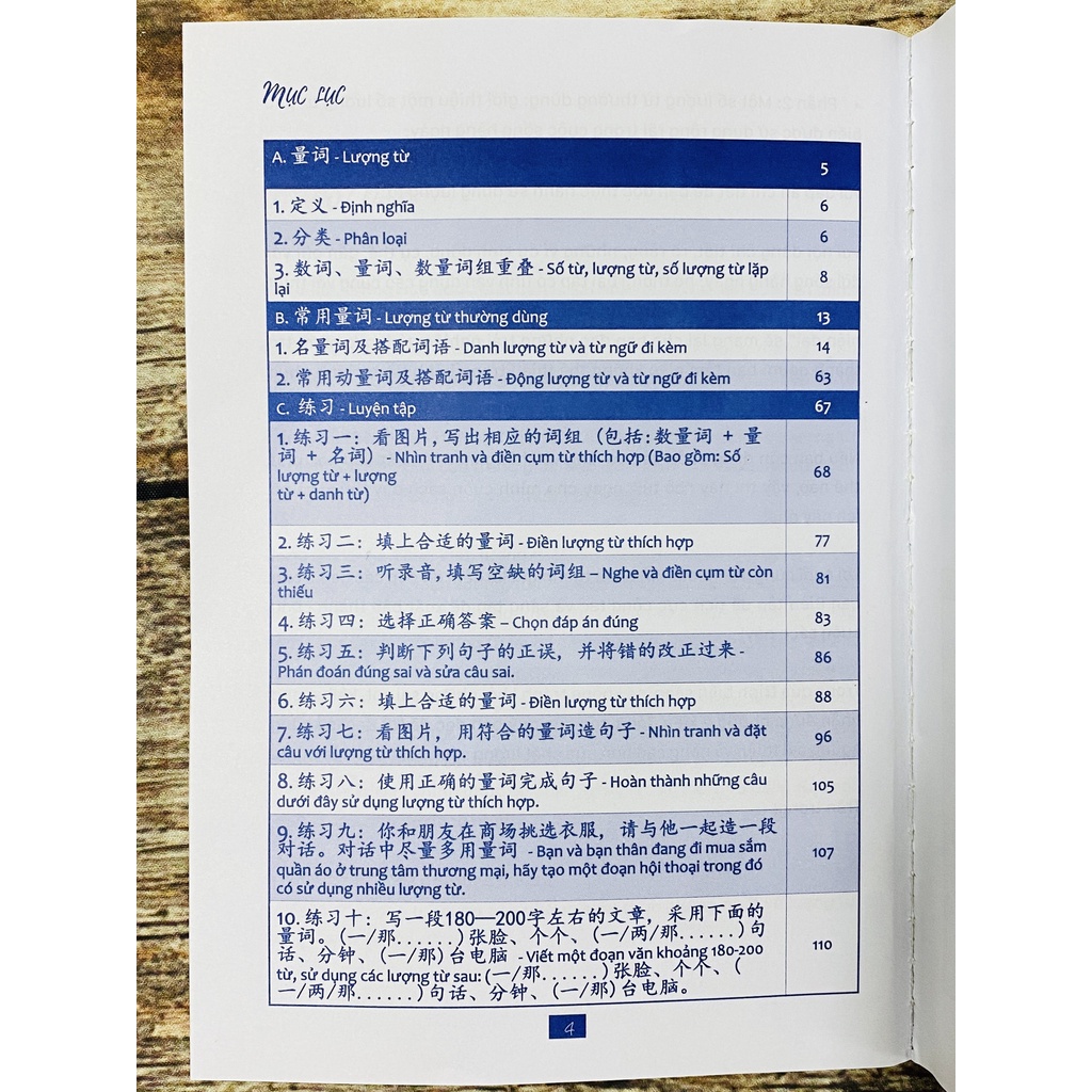 Sách-Hướng dẫn sử dụng lượng từ tiếng trung