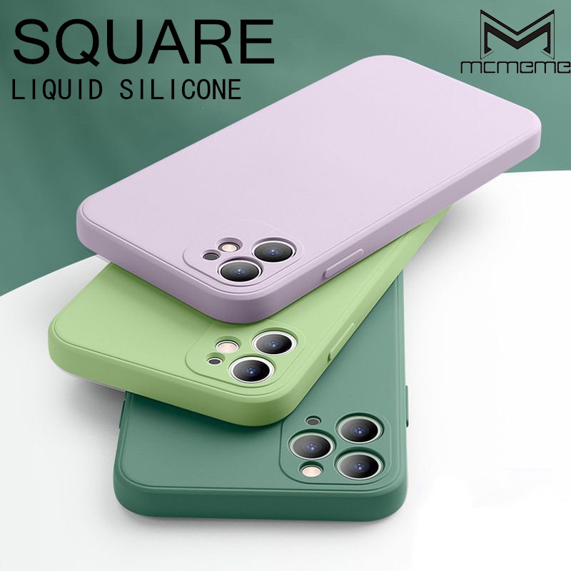 Ốp điện thoại silicon mềm dáng vuông màu trơn bảo vệ camera cho Samsung Galaxy A01 Core A02s M02s A10 M10 A20 A30 M10s A50 A30s A50s A70 A10s A20s A11 M11 A12 M12