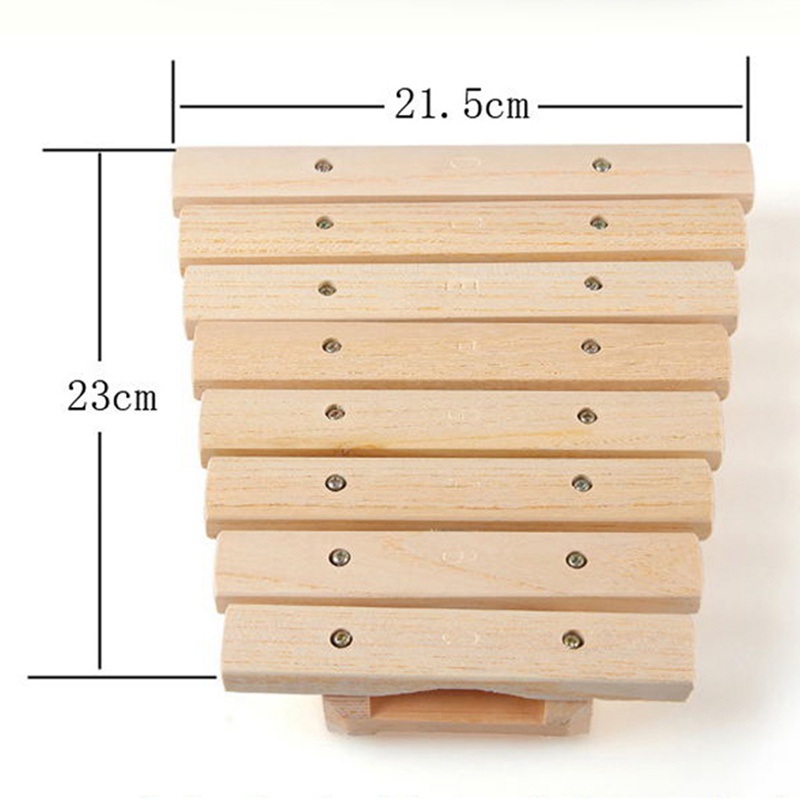 Đàn Mộc Cầm 8 Nốt Bằng Gỗ Cho Bé