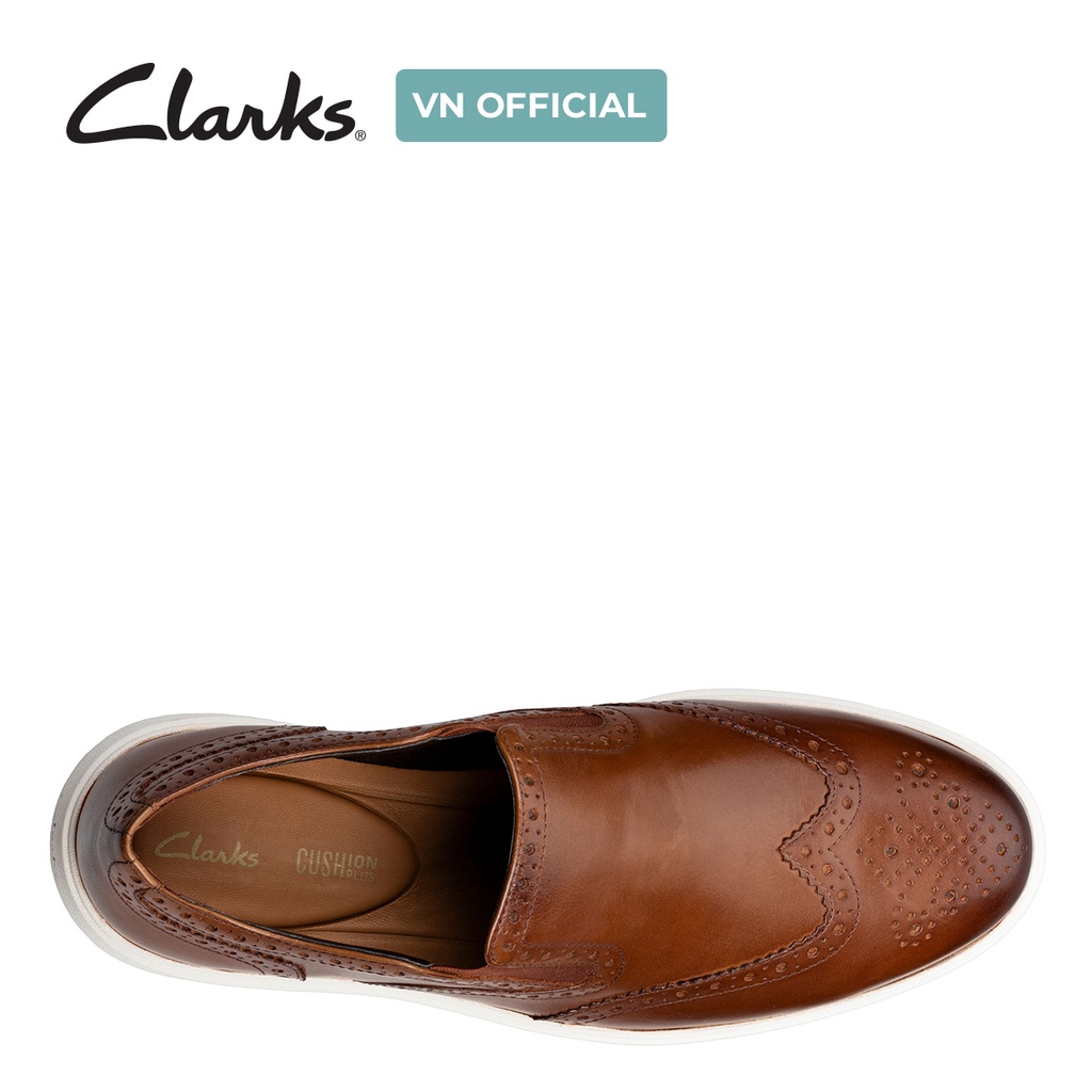 Giày sục nam CLARKS Helston Step màu da bò