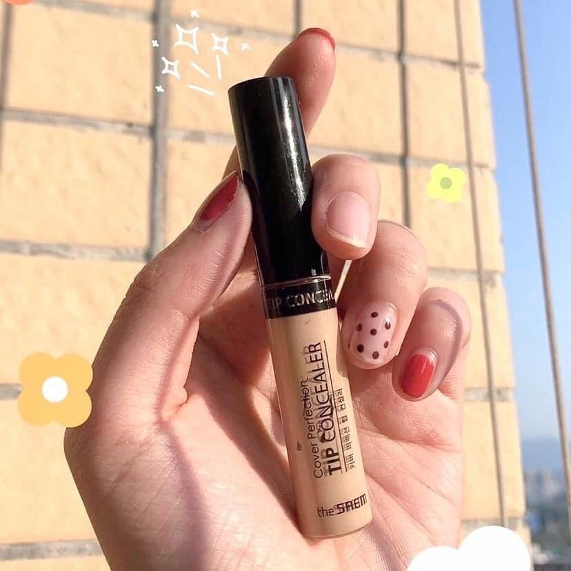 Kem Che Khuyết Điểm The Saem Cover Perfection Tip Concealer