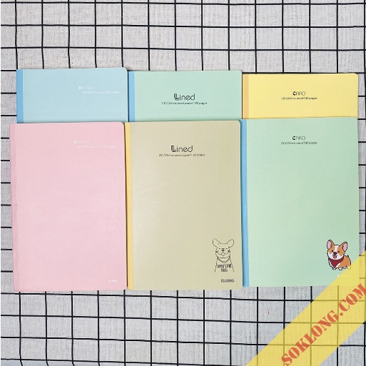 Vở may dán gáy Caro B5 120 trang; MS: 835 100 GSM