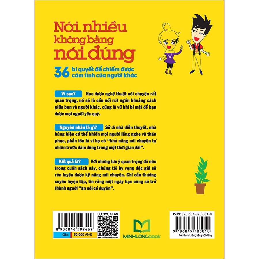 Sách - Nói nhiều không bằng nói đúng - 36 Bí Quyết Để Chiếm Được Cảm Tình Của Người Khác - 8936046597469-ML-KN04-50k