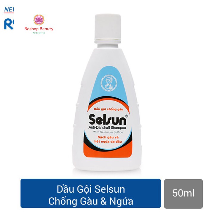 [Mã giảm mỹ phẩm chính hãng] Dầu Gội Chống Gàu Và Ngứa Selsun 1% Selenium Sulfide Anti-Dandruff Shampoo 50ml