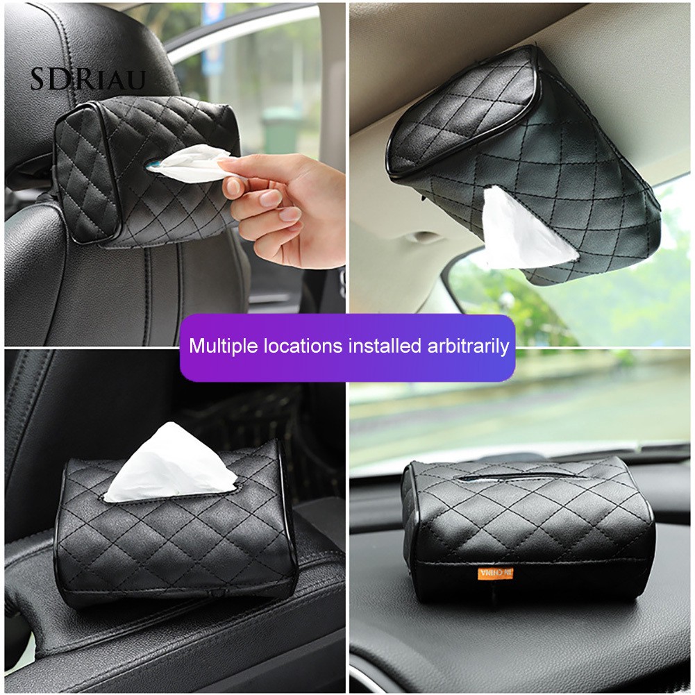 Hộp Đựng Khăn Giấy Giả Da Hình Chữ Nhật Ốp