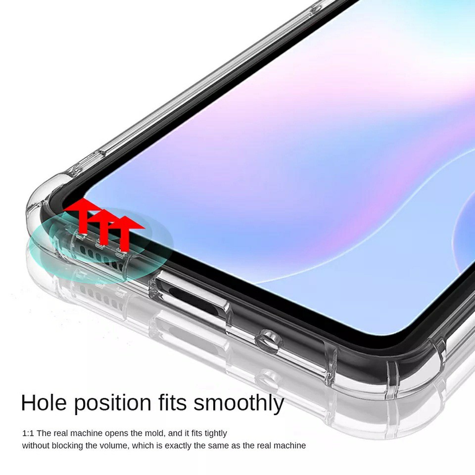 Ốp lưng Xiaomi Redmi 9A / Redmi 10C / Redmi 10A dẻo trong lồi 4 góc chống sốc lâu ố vàng ôm khít máy