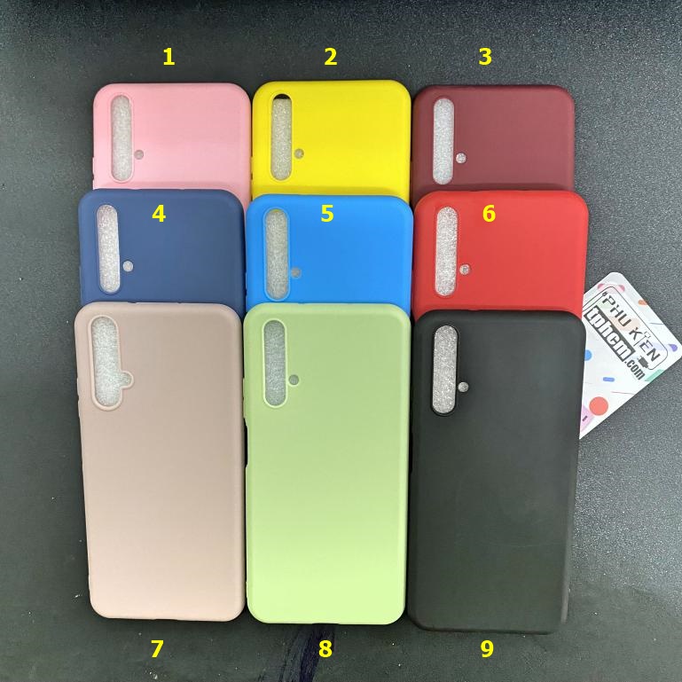 Ốp lưng Huawei Nova 5T Dẻo màu trơn Siêu Cool