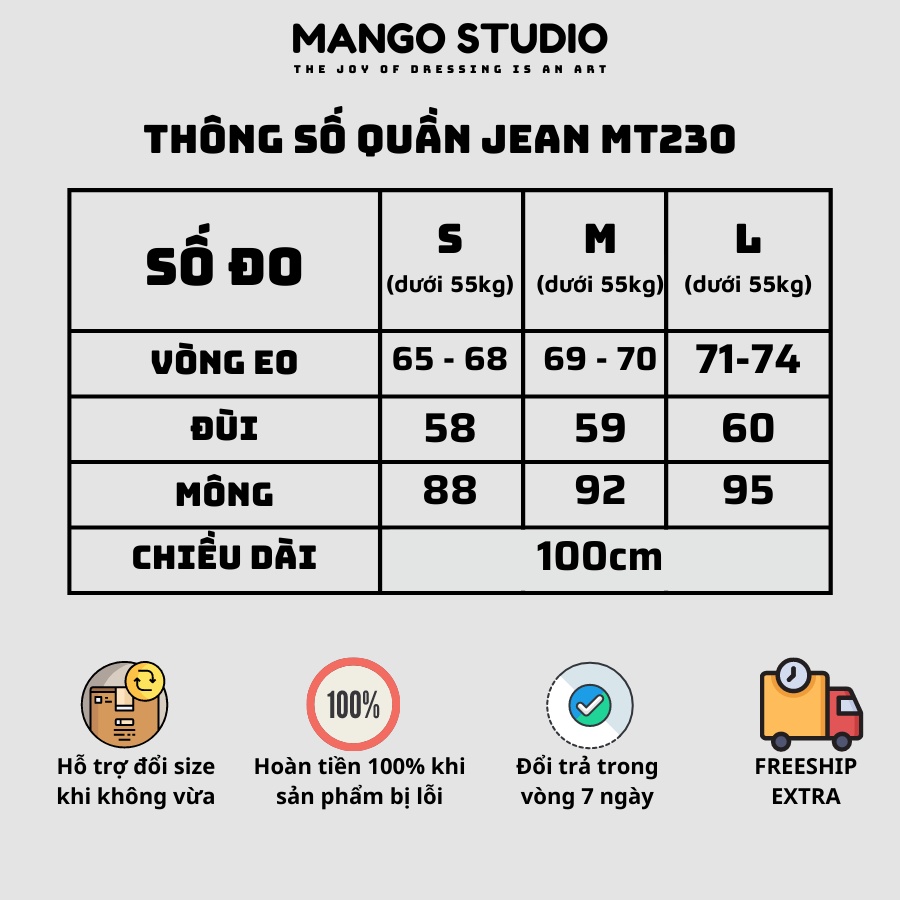 Quần jean nữ ống suông rộng cơ bản màu xám khói cạp lưng cao thương hiệu Mango MT231