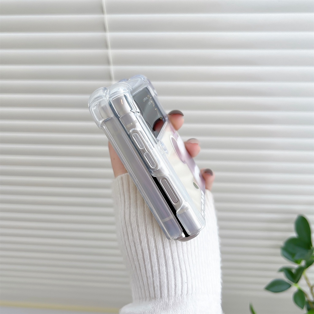 Ốp Điện Thoại tpu Mềm Trong Suốt Chống Sốc In Hình Hoạt Hình Dễ Thương Cho Samsung Galaxy Z Flip 3 5G