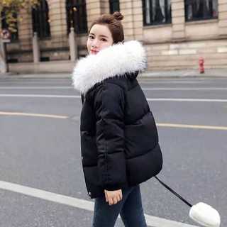 Áo Khoác Phao Mũ Lông Nữ 💖FREESHIP💖Áo Khoác Phao Mũ Lông Xinh Xinh