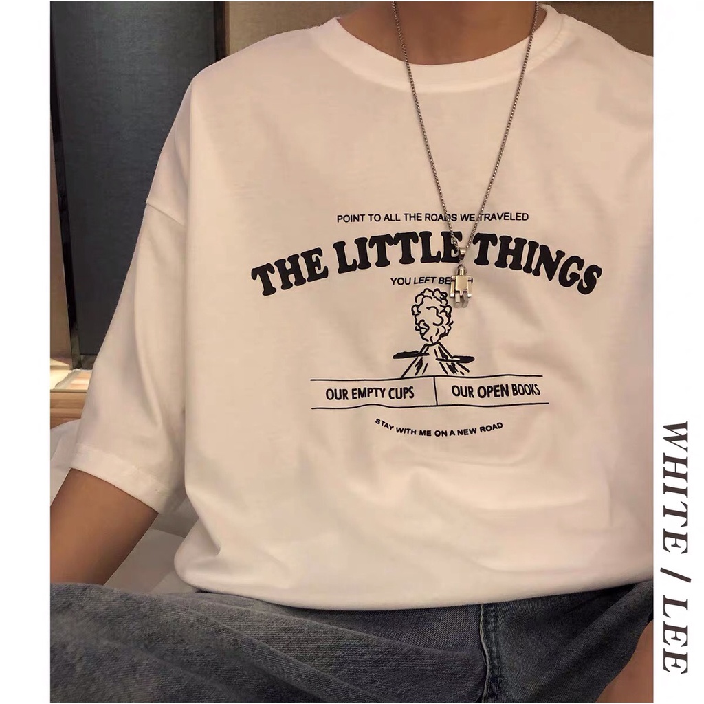 ÁO THUN "THE LITTLE THINGS" COTTON FORM RỘNG TAY LỠ UNISEX NAM NỮ