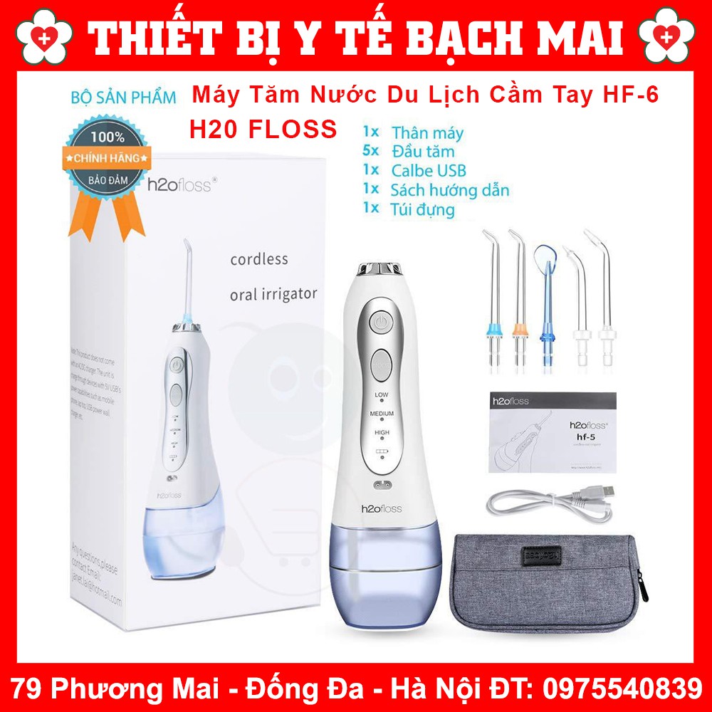 Máy Tăm Nước Cầm Tay H20 Floss HF-6 [Chính Hãng New 2020]