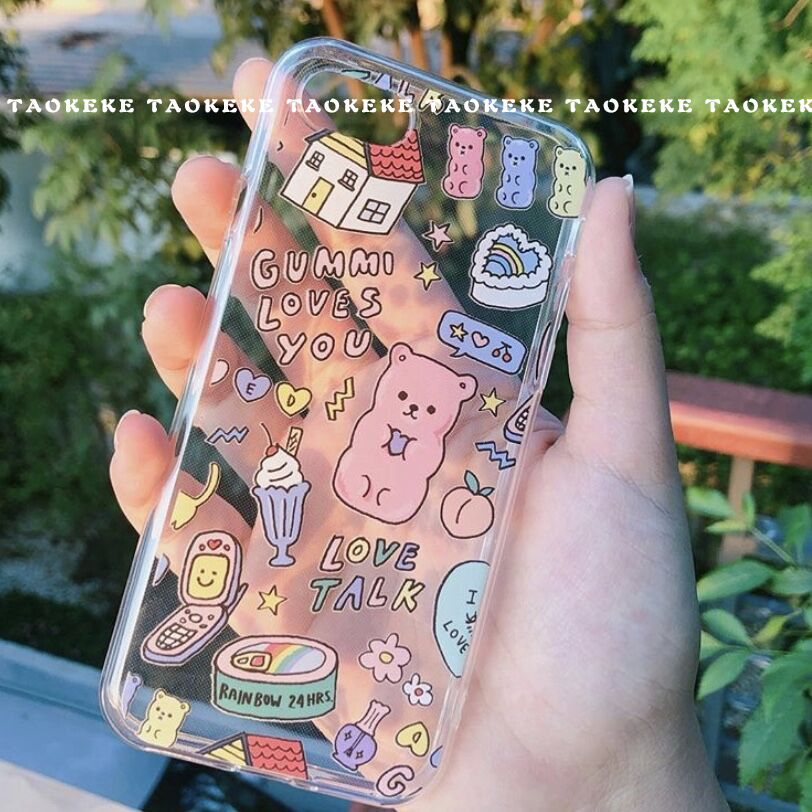 Ốp điện thoại in hình độc đáo cho iphone Gummy Bear 6/6plus/6s/6s plus/6/7/7plus/8/8plus/x/xs/xs max/11/11 pro/11 promax/12pro/12promax/12mini/12/13/13PRO/13PROMAX/13MINI